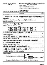 Đáp án đề thi chọn học sinh giỏi THPT cấp tỉnh vòng 2 môn Toán Lớp 11 (Buổi thi thứ hai) - Năm học 2018-2019 - Sở giáo dục và đào tạo Long An